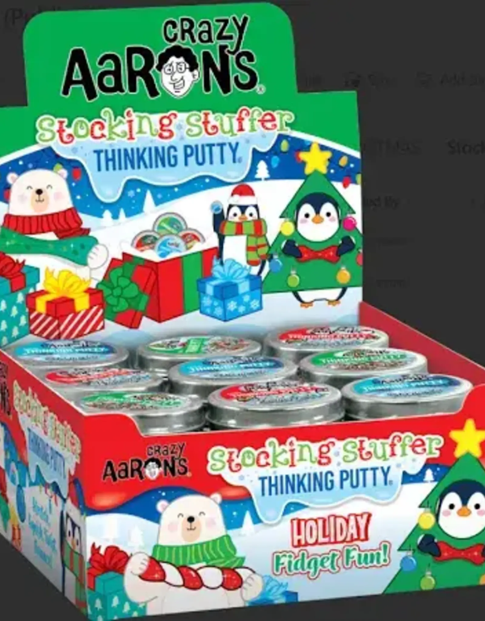 Crazy Aaron's Putty World Mini Tin 2" Assortment: 2025 Holiday