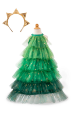 Creative Education Christmas Tree Dress with Headpiece,  Size 3-4