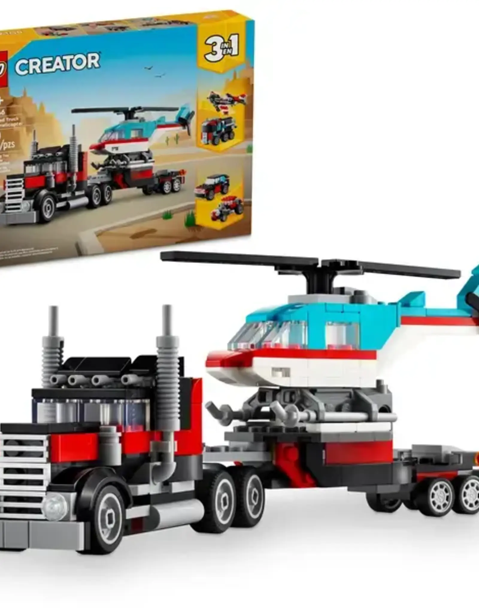 Lego LEGO Flatbed Truck with Helicopter