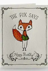 Elum Card: Birthday Fox Says