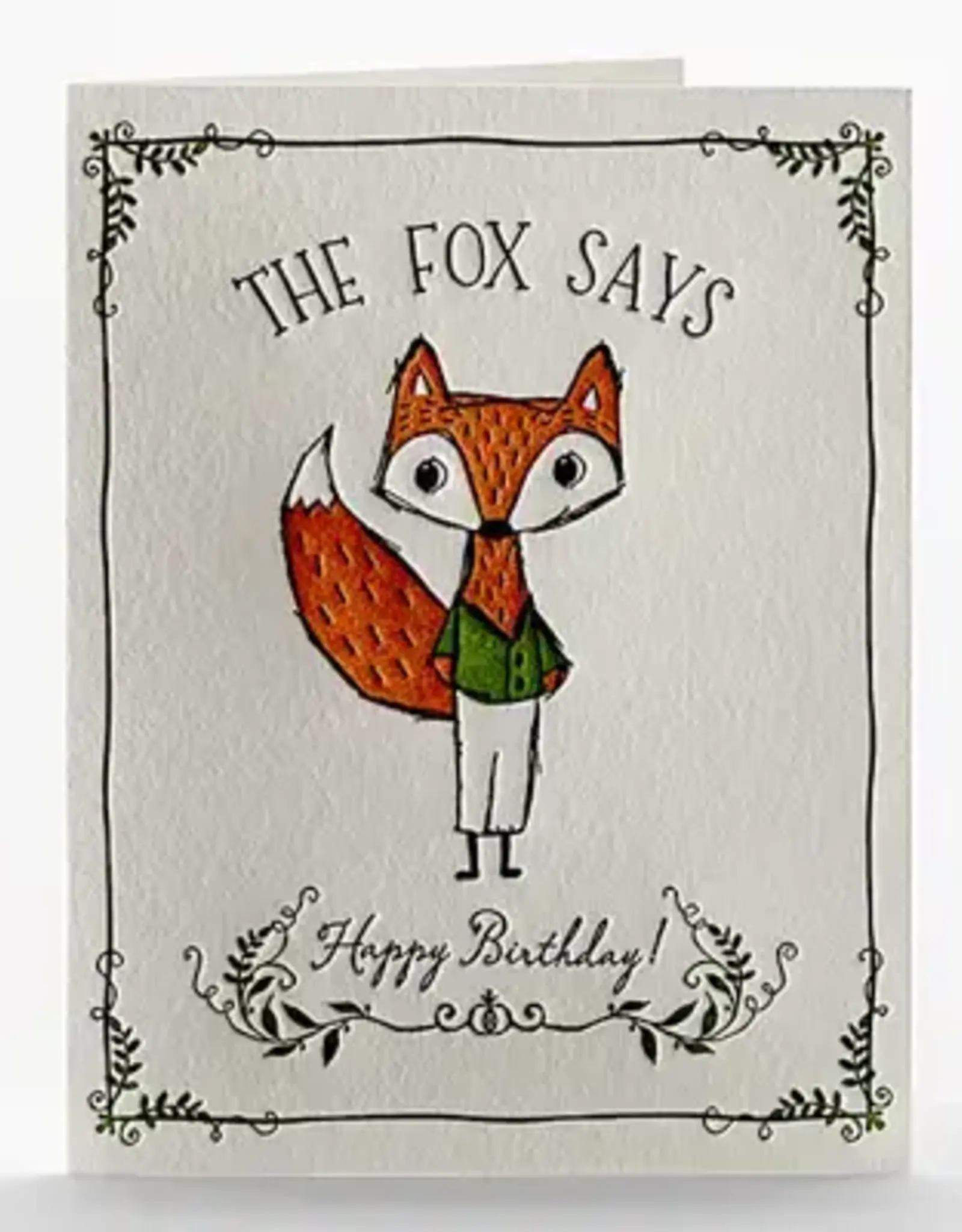 Elum Card: Birthday Fox Says