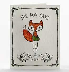 Elum Card: Birthday Fox Says