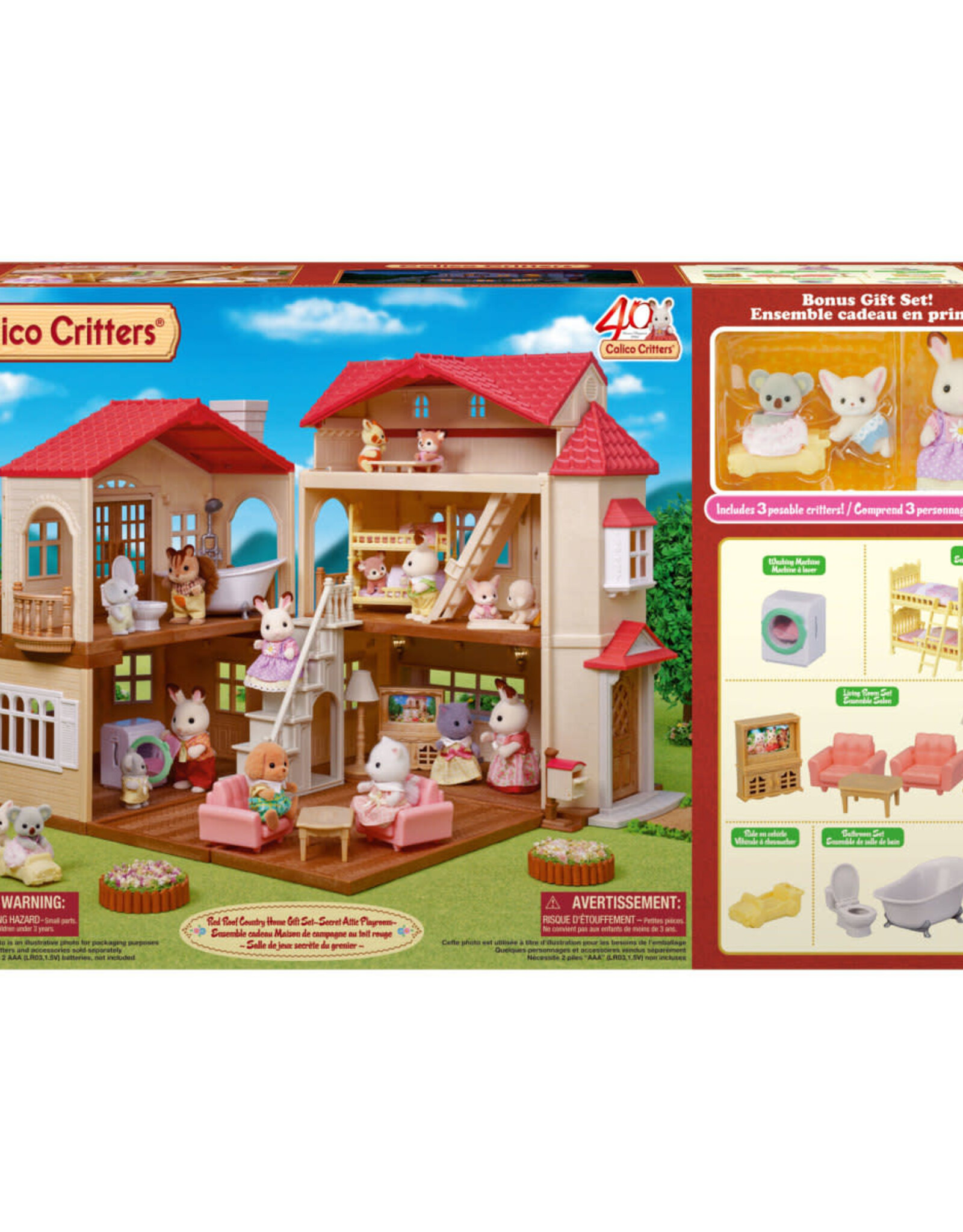 Epoch Everlasting Play BL Red Roof Country Home Gift Set