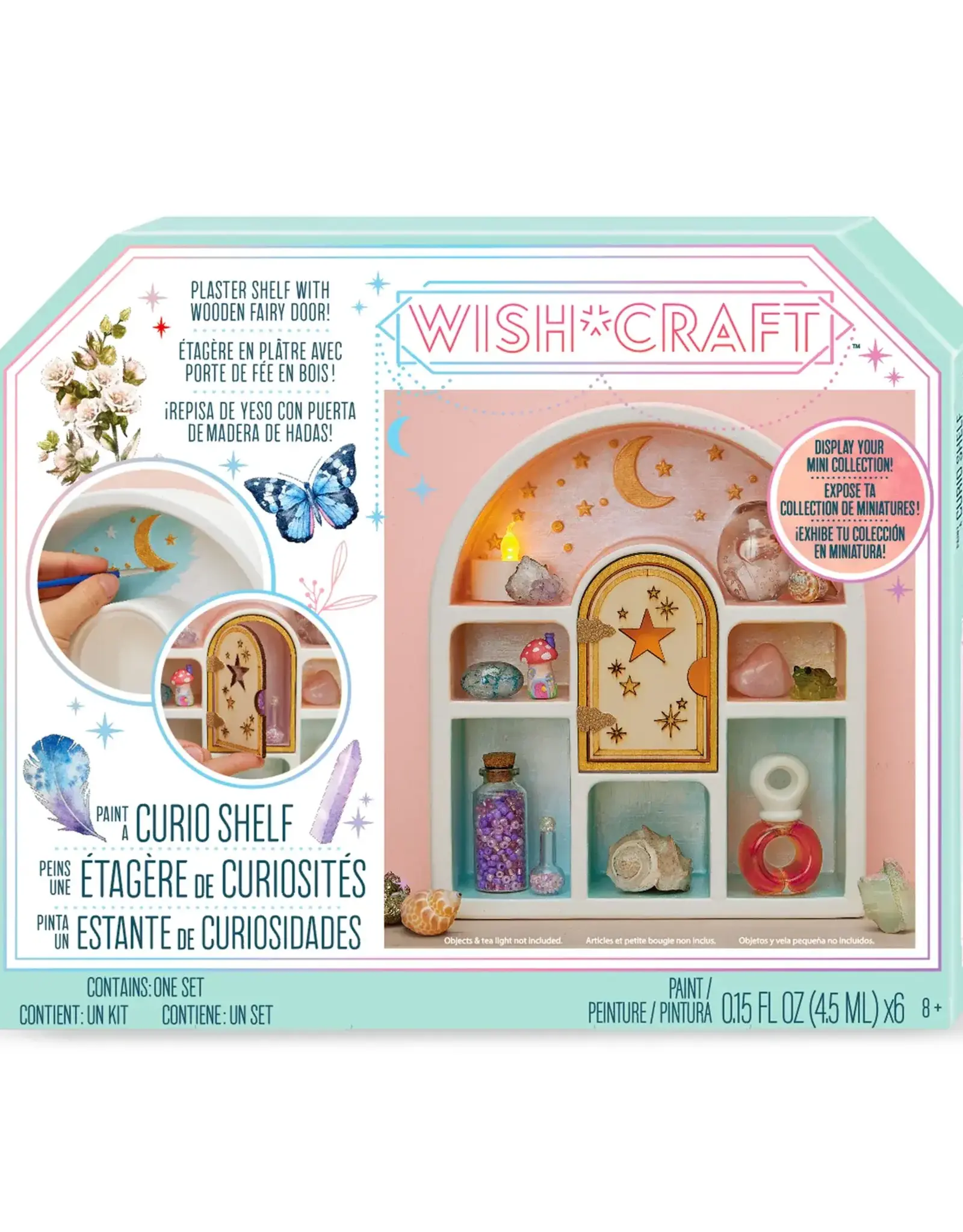 Bright Stripes Paint a Curio Shelf