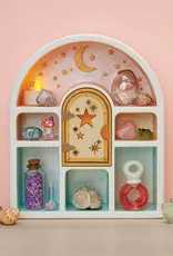 Bright Stripes Paint a Curio Shelf