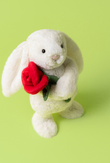 Jellycat Cream Bunny with Rose