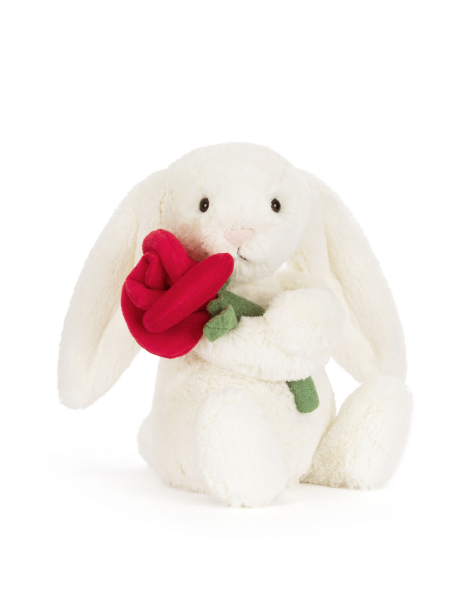 Jellycat Cream Bunny with Rose