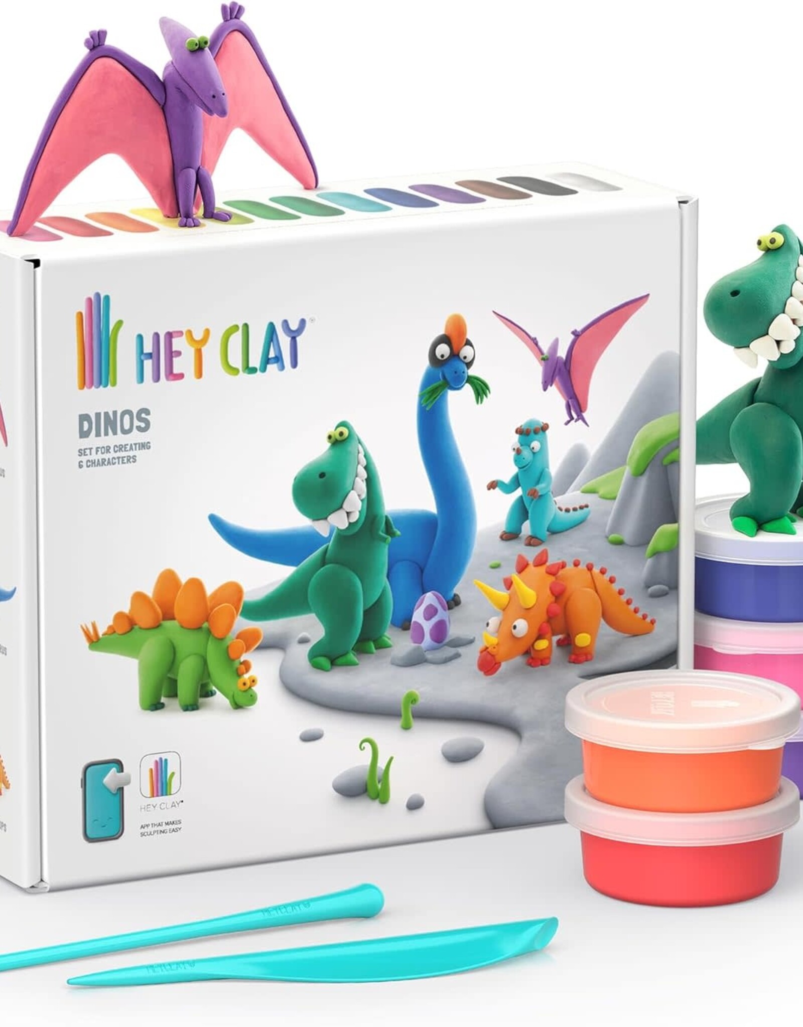 Fat Brain Toy Co Hey Clay Dinosaurs - NEW