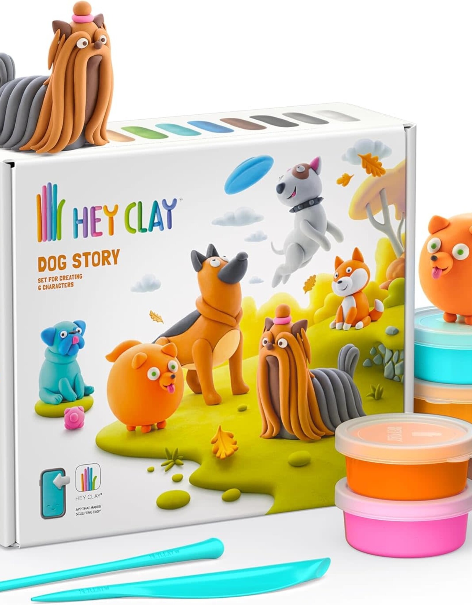 Fat Brain Toy Co Hey Clay Dog Buddies