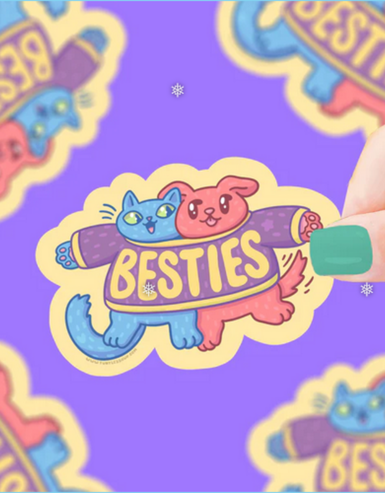 Turtle Soup Vinyl Sticker: Besties
