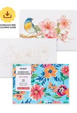 Grabie 15 Sheets 140LB Floral-Themed  Watercolor Coloring