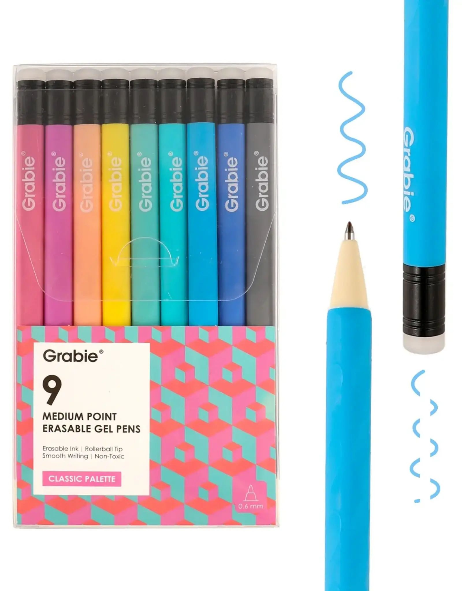 Grabie Medium Point Erasable Gel Pen  Set - Classic Palett