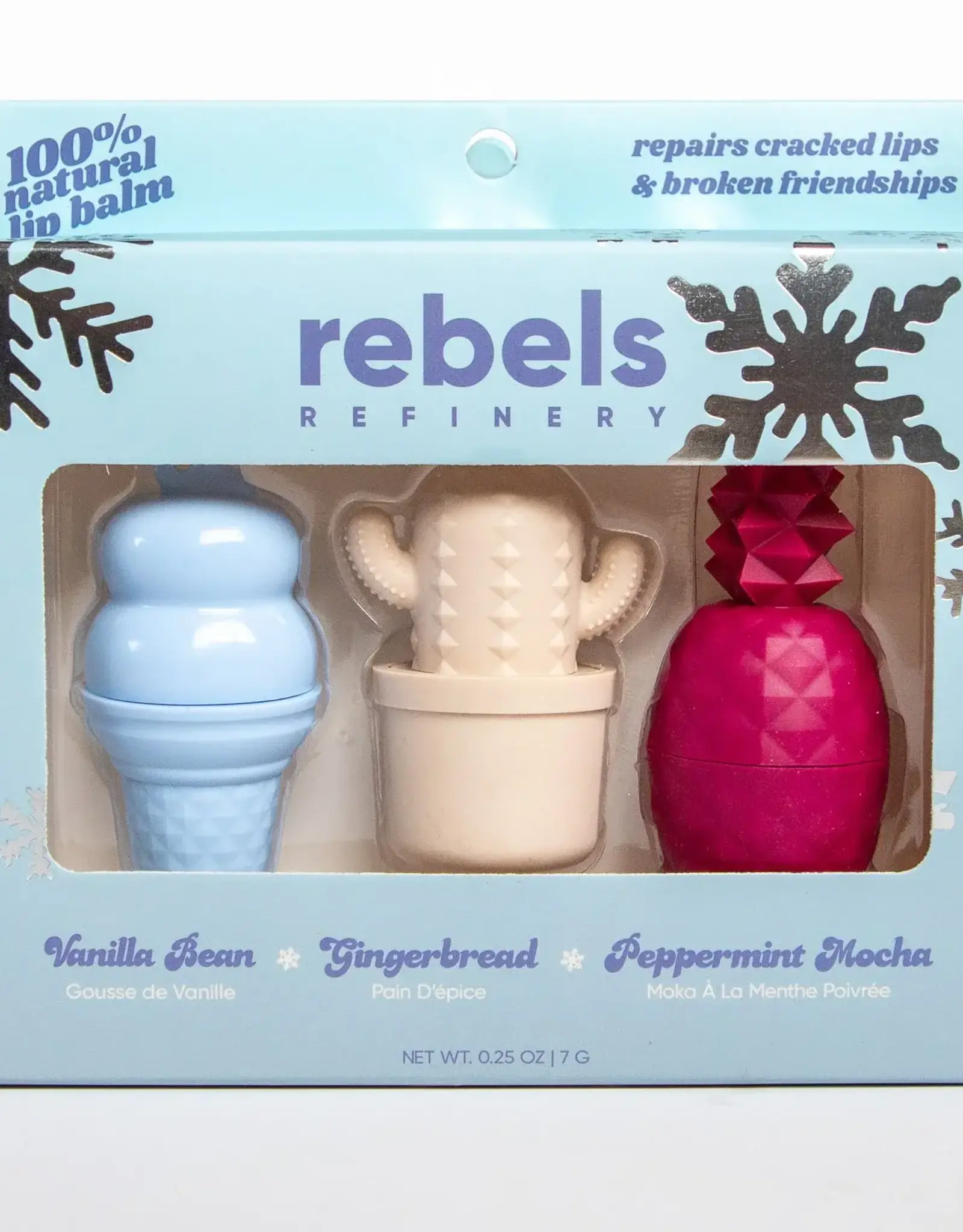 Rebels Refinery Winter 3-Pack Gift Set: Vanilla Bean, Gingerbread, Peppermint Mocha