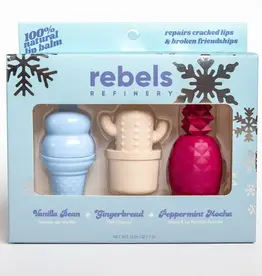 Rebels Refinery Winter 3-Pack Gift Set: Vanilla Bean, Gingerbread, Peppermint Mocha