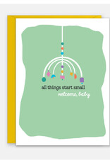 Rock Paper Scissors Enclosure Card: Welcome Baby Mobile