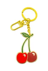 Jenny Lemons Enamel Keychain: Cherries