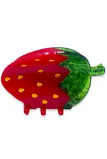 Jenny Lemons Midi Hair Claw Clip: Red Strawberry