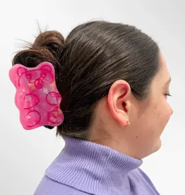 Jenny Lemons Large Hair Claw Clip: Pink Gummy Bear