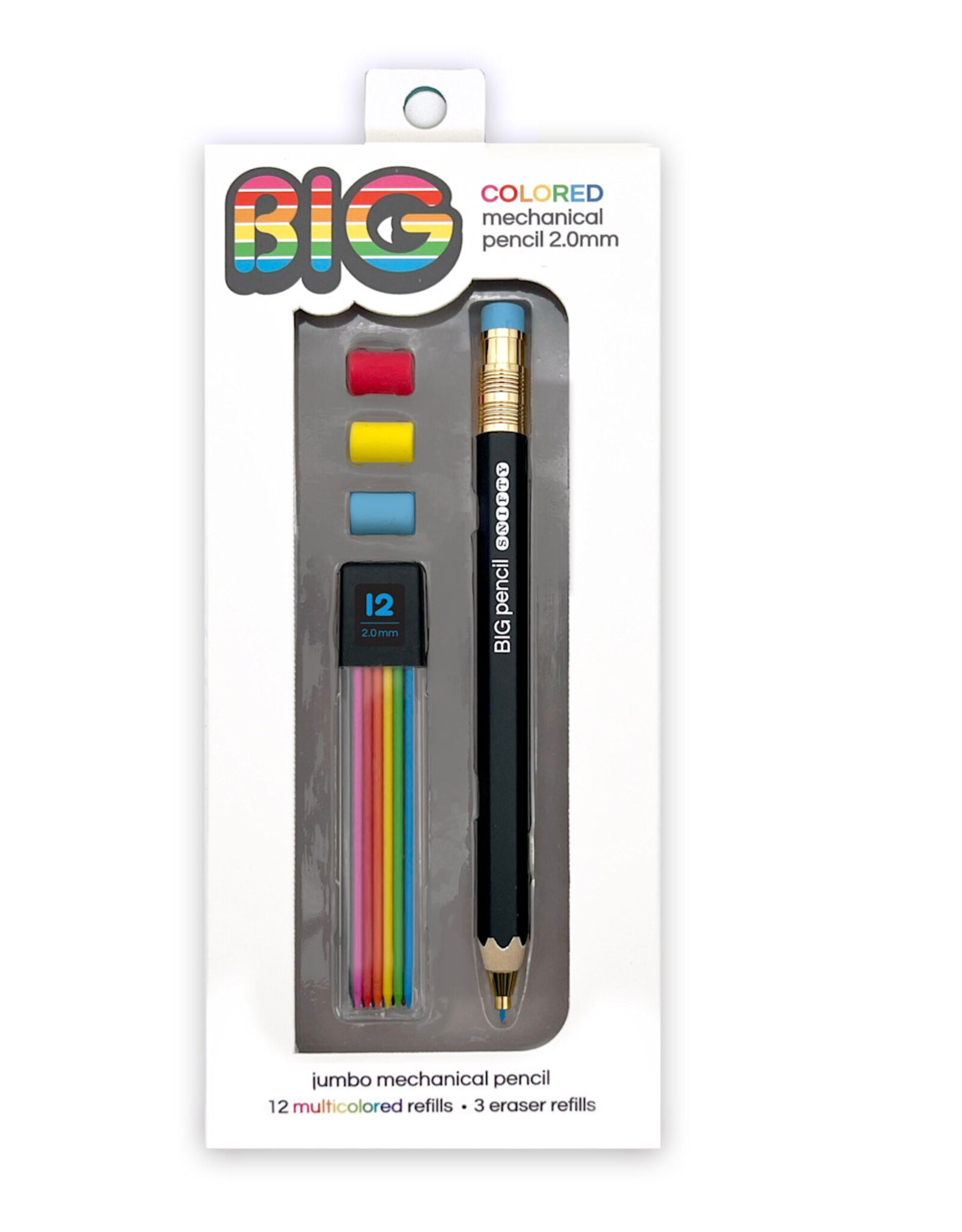 Snifty BIG Colored Mechanical Pencil with  Refills and Eraser