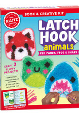 Klutz Latch Hook Animals: Red Panda, Frog & Shark