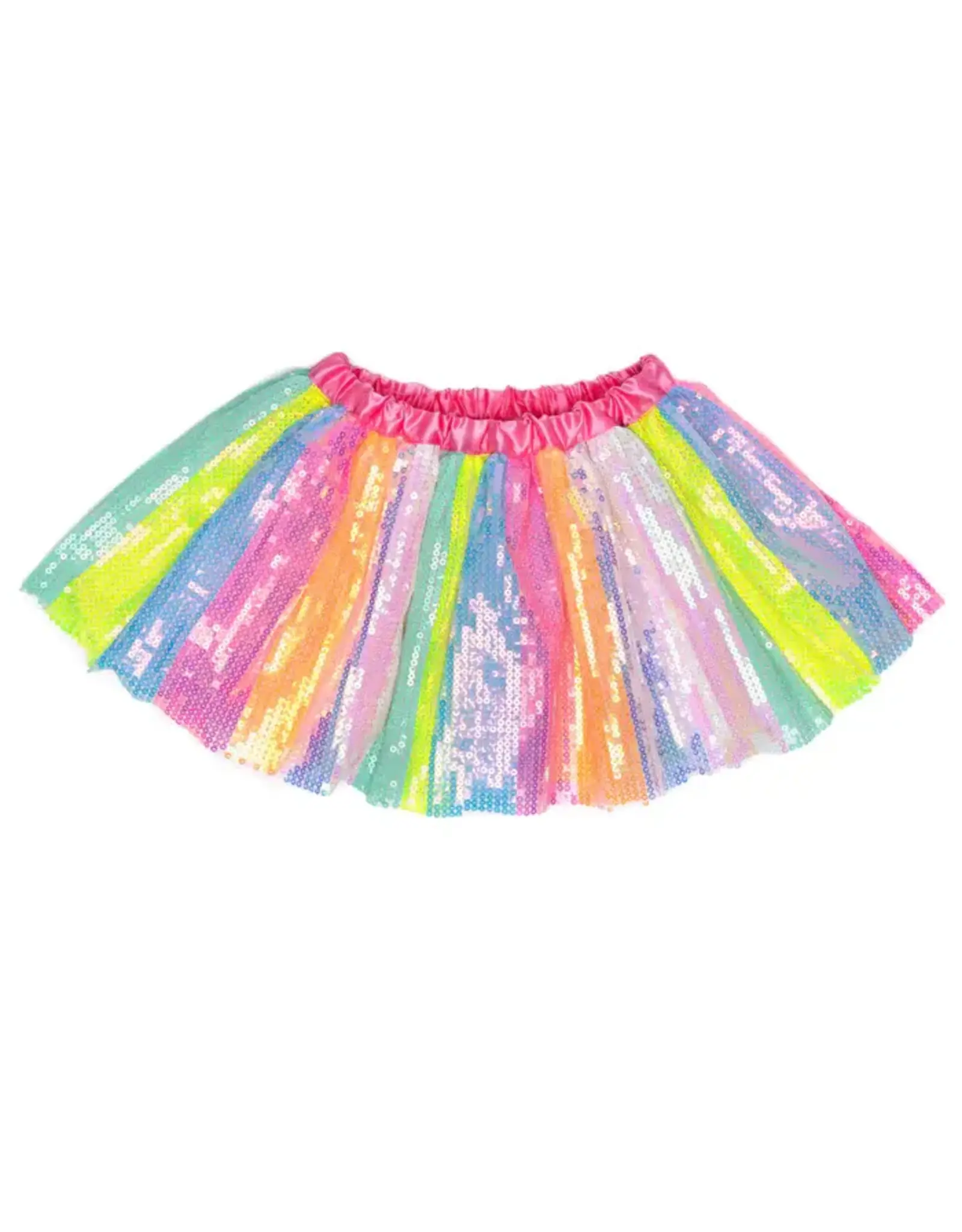 Creative Education Stripy Sequins Skirt, Size 4-6