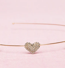 Creative Education Boutique Rhinestone Heart Handband