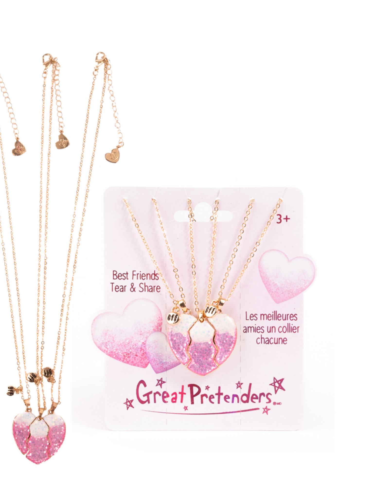 Creative Education Besties Era Tear and Share Necklaces, 3pc