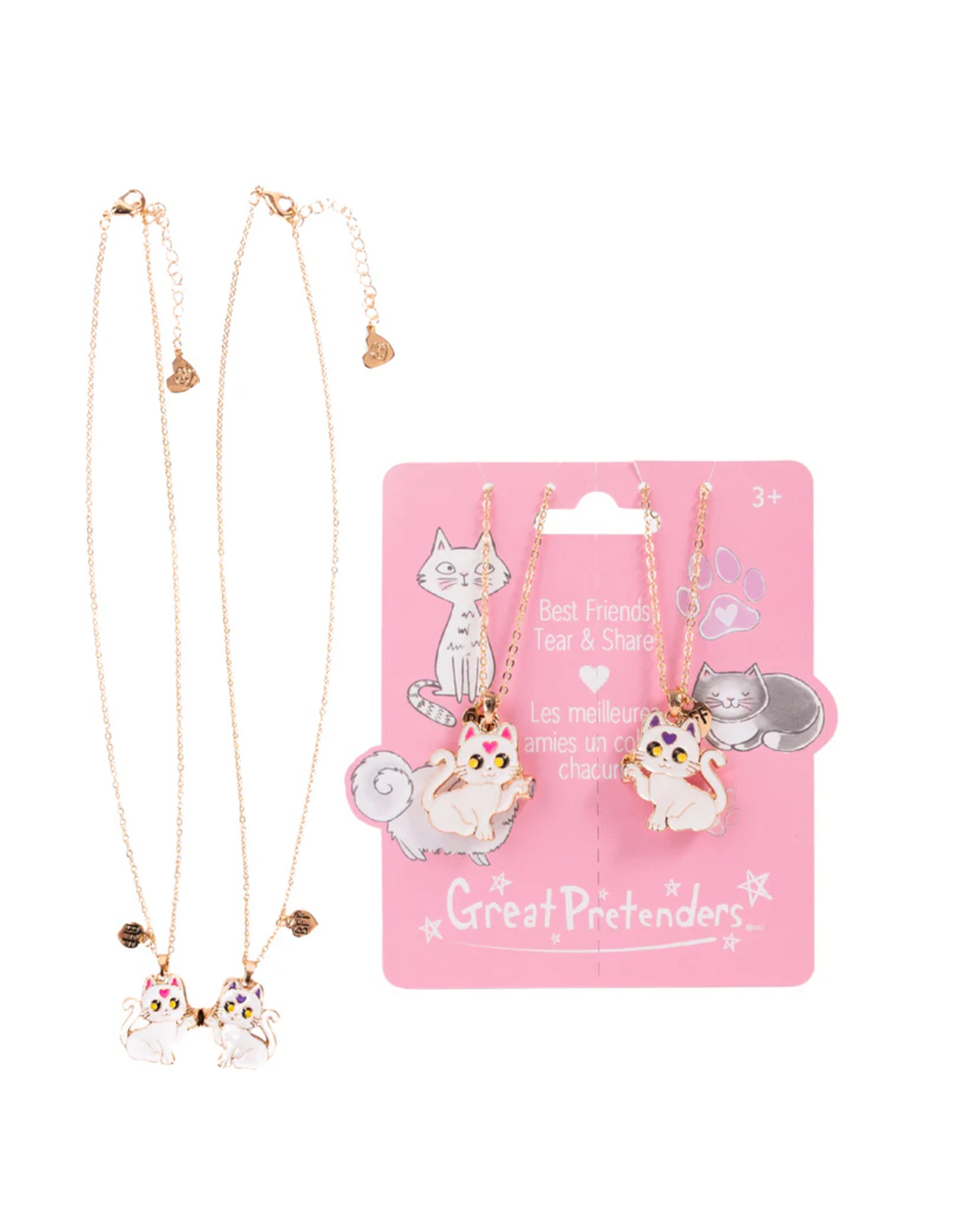 Creative Education Smitten Kitten Tear & Share  Necklaces, 2pc