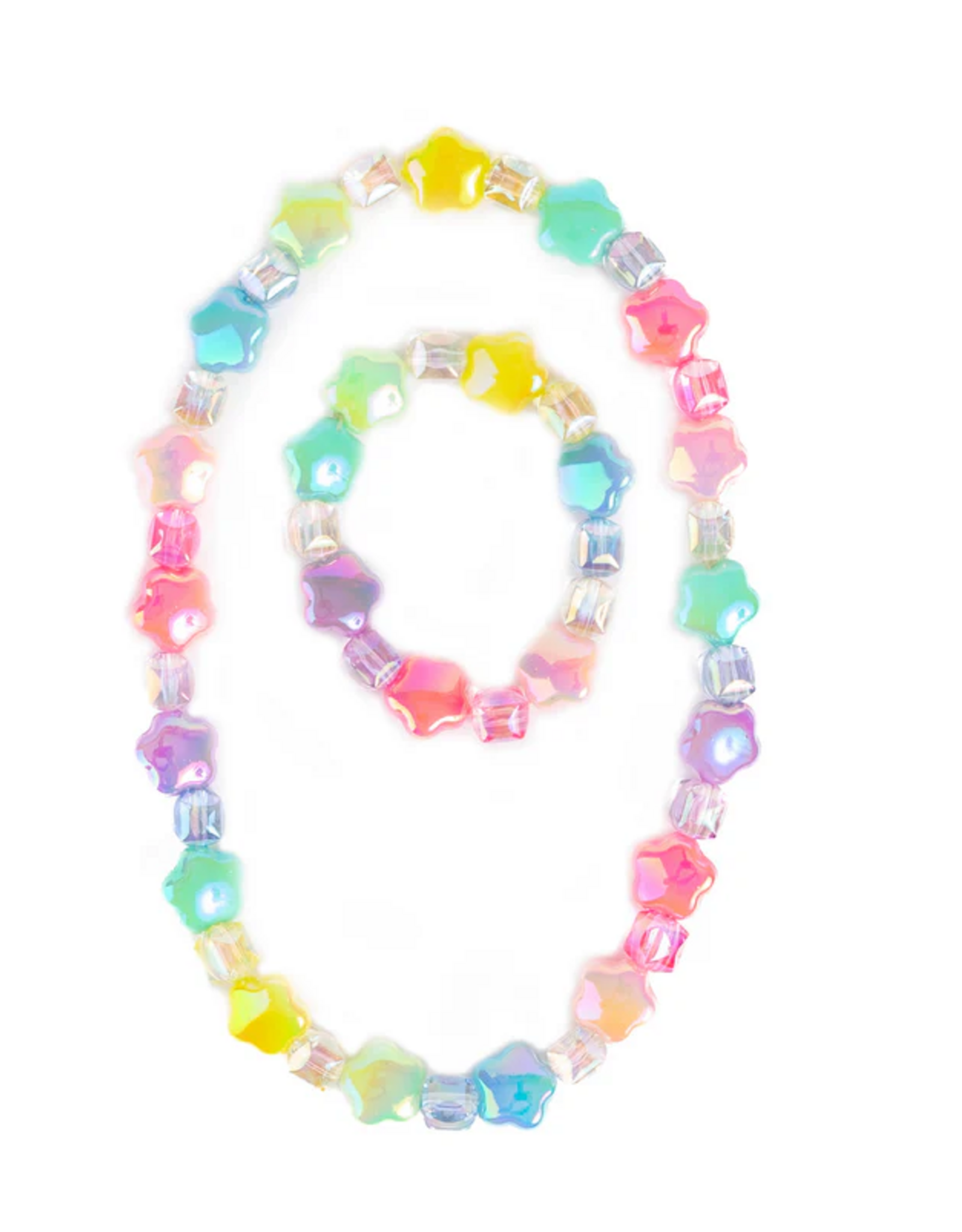 Creative Education Wish Upon a Rainbow Star Necklace &  Bracelet Set,