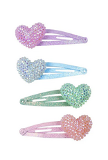 Creative Education Sparkle Heart Bobble Hair Clips, 4pcs