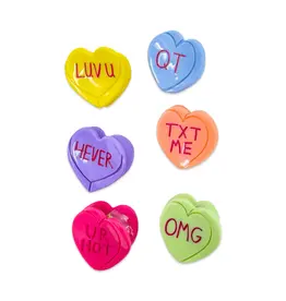 Jenny Lemons Micro Candy Hearts Hair Claw Clip, Asst