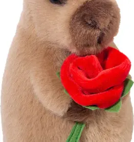 Douglas Valentine Capybara with Rose