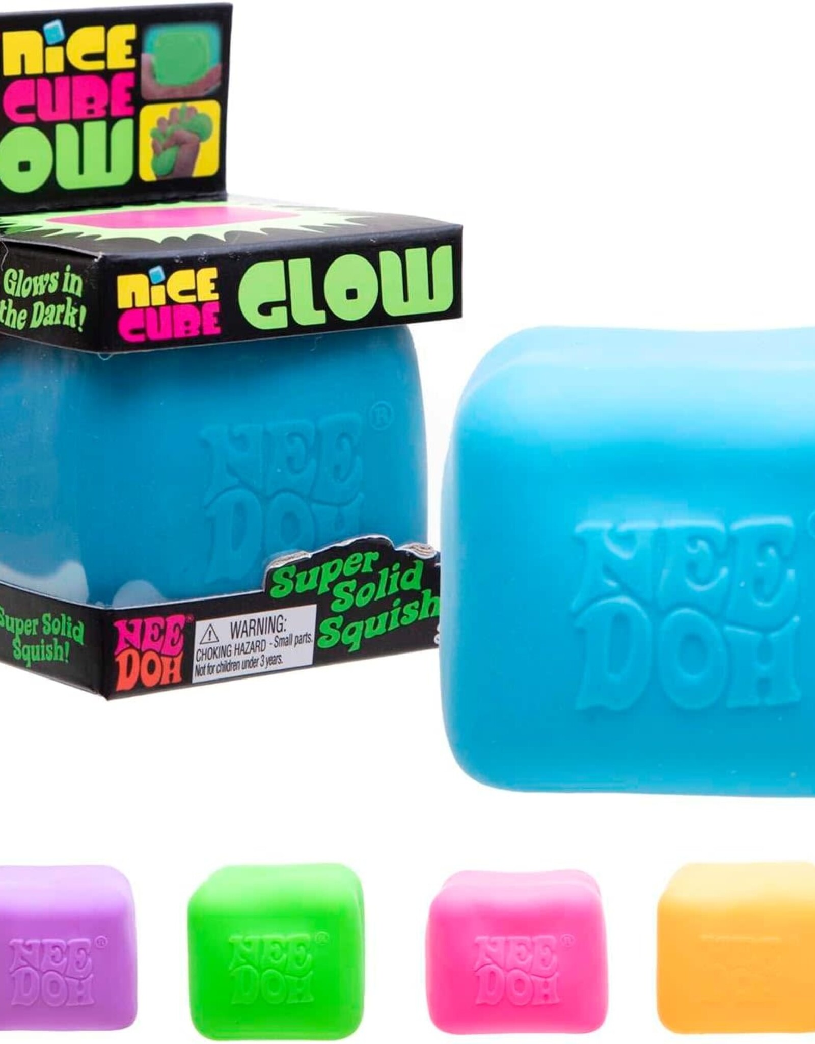 Schylling NeeDoh: Glow Nice Cube