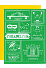 MapTote Greeting Card: Philadelphia Frames