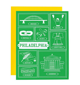 MapTote Greeting Card: Philadelphia Frames