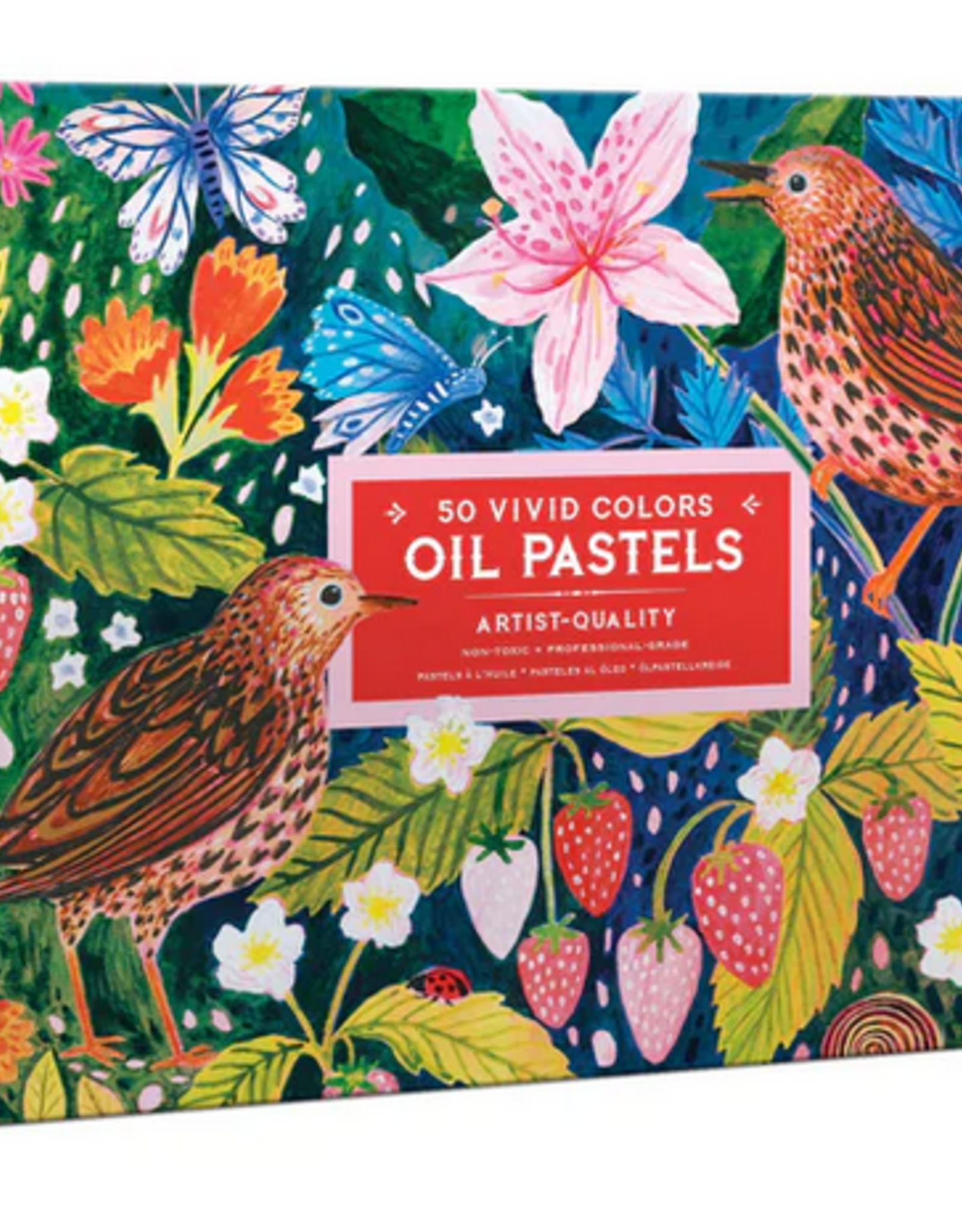 eeBoo Strawberry Peeps 50 Oil Pastels