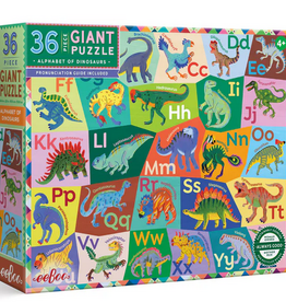 eeBoo 36pc Puzzle: Alphabet of Dinosaurs