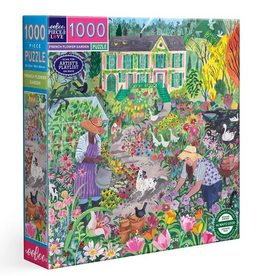 eeBoo 1000pc Puzzle: French Flower Garden