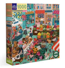 eeBoo 1000pc Puzzle: English Green Market