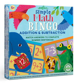 eeBoo Simple Math Bingo Game