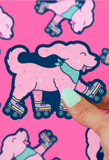Turtle Soup Sticker: Roller Skating Puppy Dog