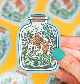 Turtle Soup Sticker: Goldfish Bottle