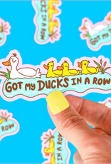 Turtle Soup Sticker: Ducks in a Row