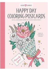 Schiffer Publishing Happy Day Coloring Postcards: 20 All- Occasion Card