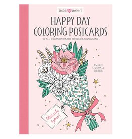 Schiffer Publishing Happy Day Coloring Postcards: 20 All- Occasion Card