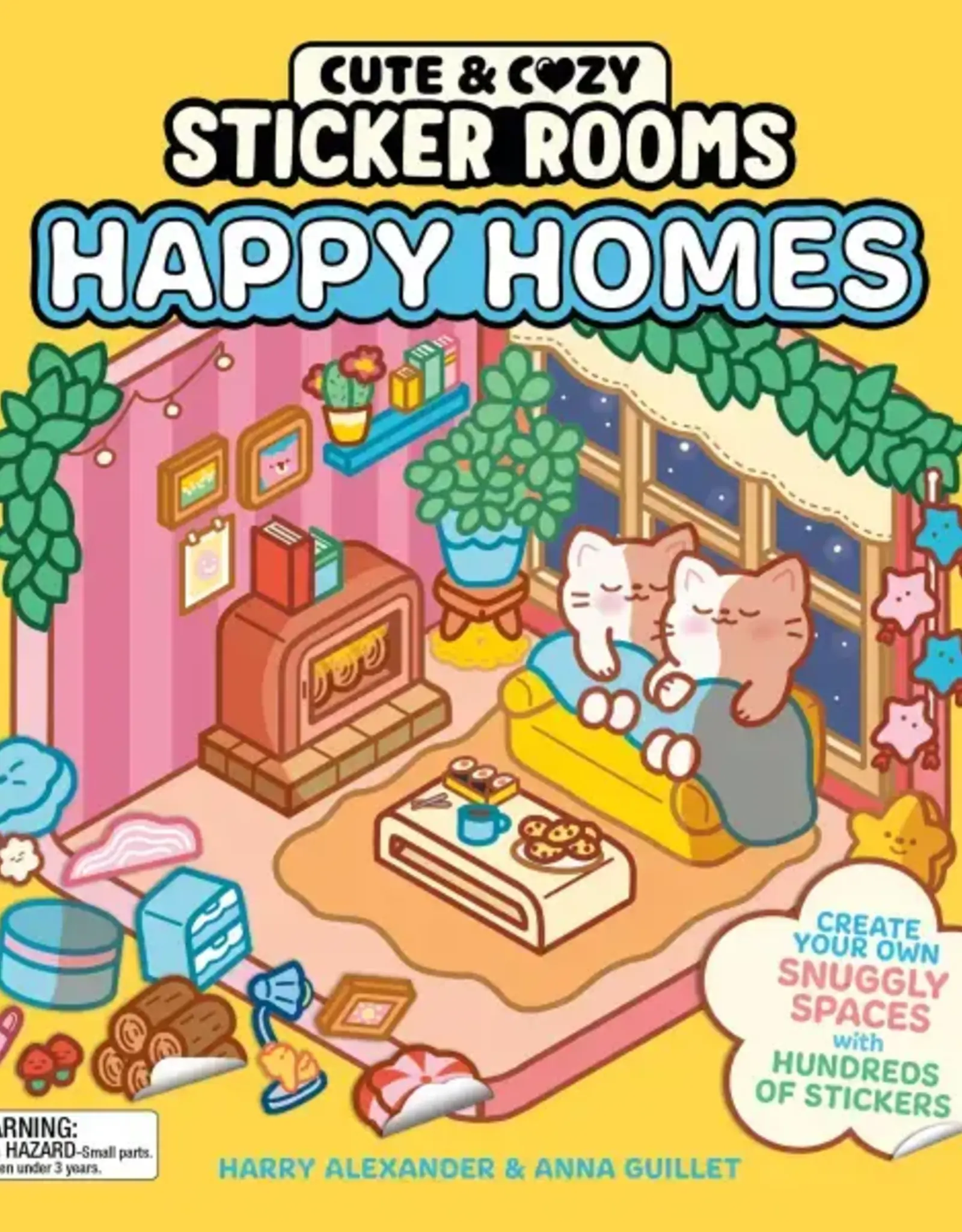Hachette Cute and Cozy Sticker Rooms: Happy  Homes