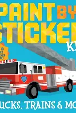 Hachette Paint by Sticker Kids: Trucks, Trains &  More