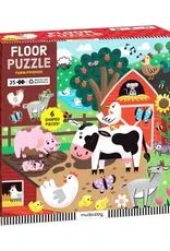 Chronicle Books 25 Pc Puzzle: Floor Farm Friends