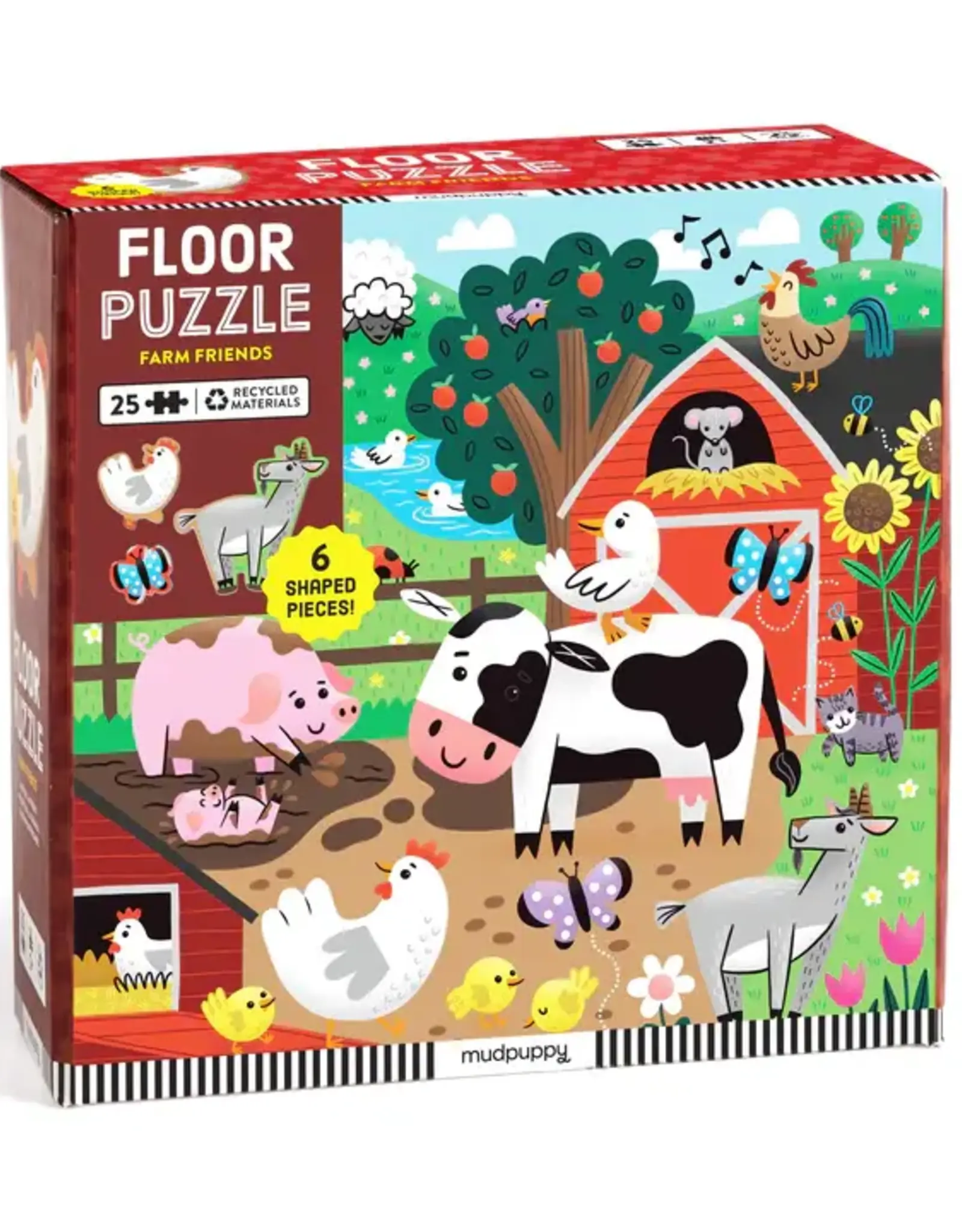 Chronicle Books 25 Pc Puzzle: Floor Farm Friends
