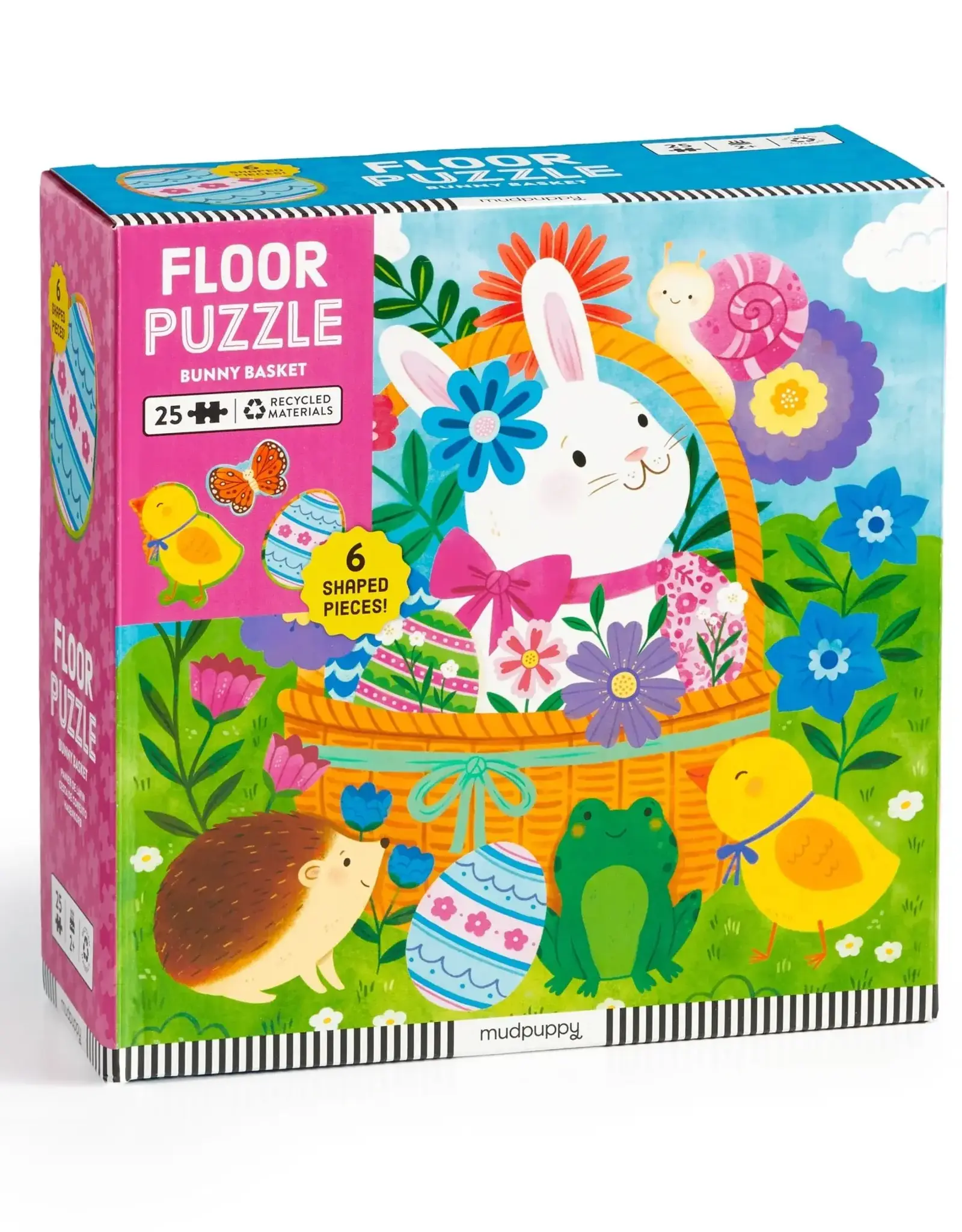 Chronicle Books 25pc Puzzle: Floor Bunny Basket